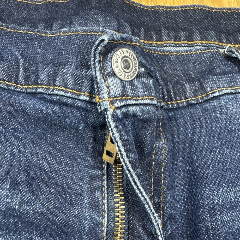 Levi's 502 Regular Fit Tapered Leg Denim Blue Jeans Mens 44x36  34